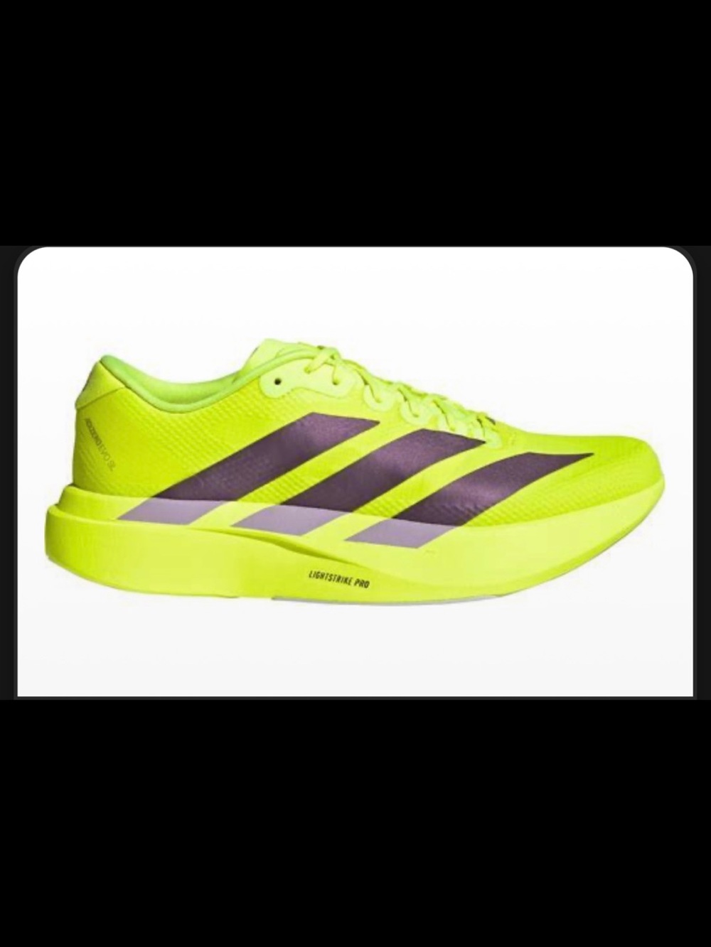adidas Women's Adizero EVO SL Running Shoes
Color: Solar Yellow/Aurora